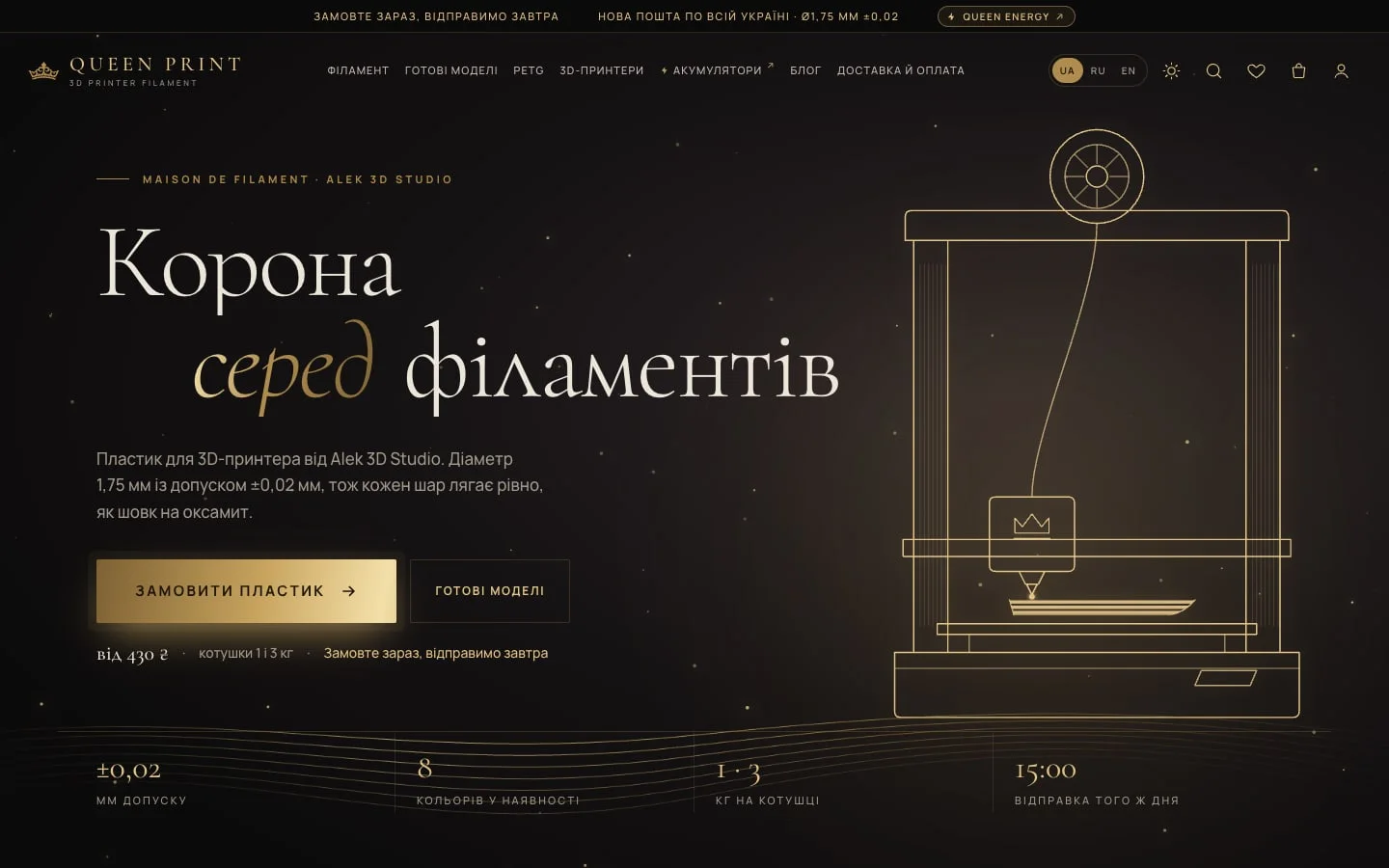 Queen Print home page